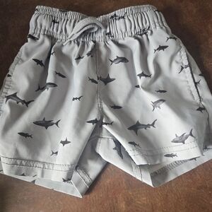 OshKosh B'gosh Shark Print Swimmimg Trunks-Size 2T EUC